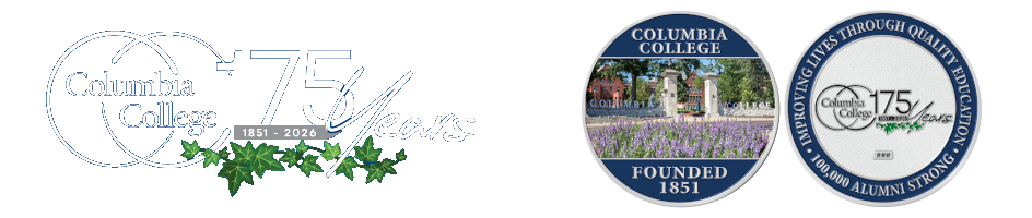 Columbia College 175th Anniversary logo